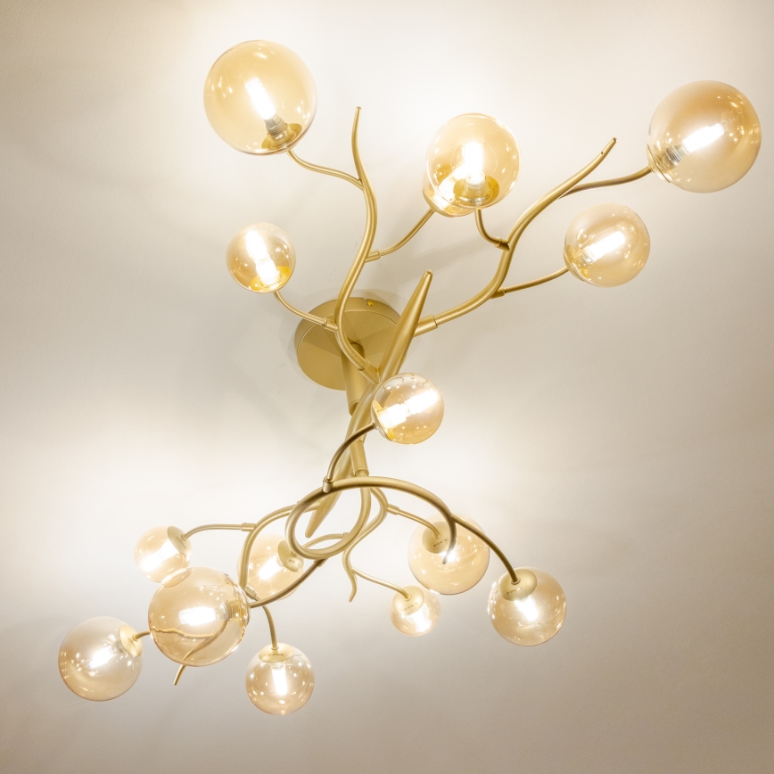 Brilagi - LED Prisadený luster MISTEL 15xG9/3W/230V zlatá