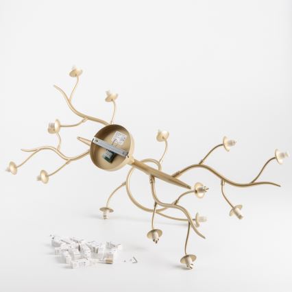 Brilagi - LED Prisadený luster MISTEL 15xG9/3W/230V zlatá