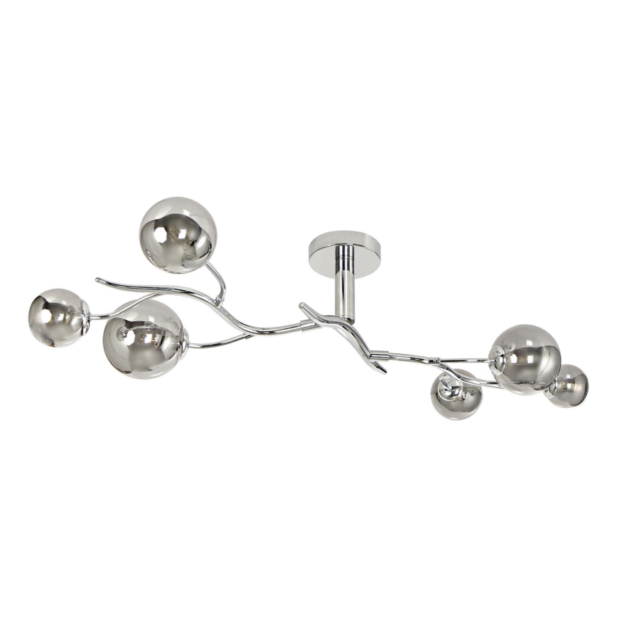 Brilagi - LED Prisadený luster MISTEL 6xG9/3W/230V lesklý chróm/dymová