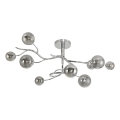 Brilagi - LED Prisadený luster MISTEL 9xG9/3W/230V lesklý chróm/dymová