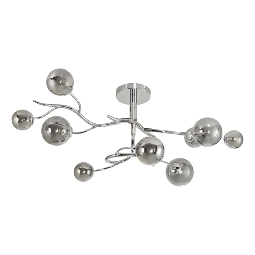 Brilagi - LED Prisadený luster MISTEL 9xG9/3W/230V lesklý chróm/dymová
