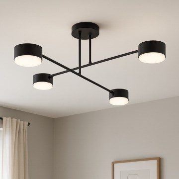 Brilagi - LED prisadený luster MONO 4xGX53/12W/230V čierny