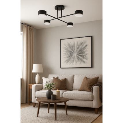Brilagi - LED prisadený luster MONO 4xGX53/12W/230V čierny