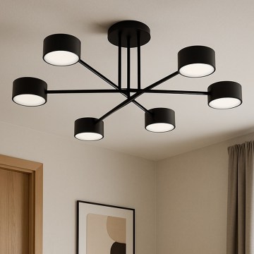 Brilagi - LED prisadený luster MONO 6xGX53/12W/230V čierny