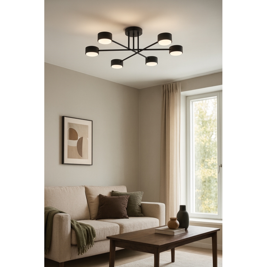 Brilagi - LED prisadený luster MONO 6xGX53/12W/230V čierny