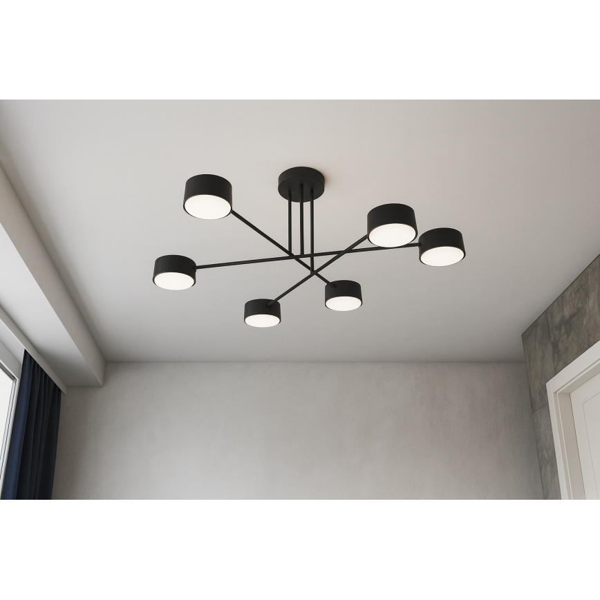 Brilagi - LED prisadený luster MONO 6xGX53/12W/230V čierny