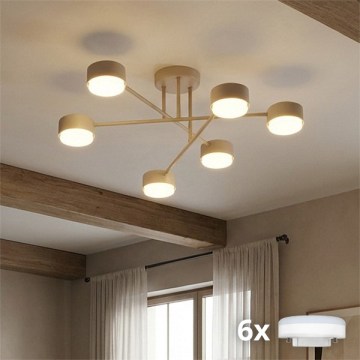 Brilagi - LED prisadený luster MONO 6xGX53/30W/230V béžový