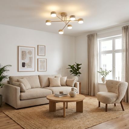 Brilagi - LED prisadený luster MONO 6xGX53/30W/230V béžový