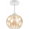 BRILAGI - LED Prisadený luster RETRO GLASS 1xE27/60W/230V pr. 18 cm biela/dymová béžová
