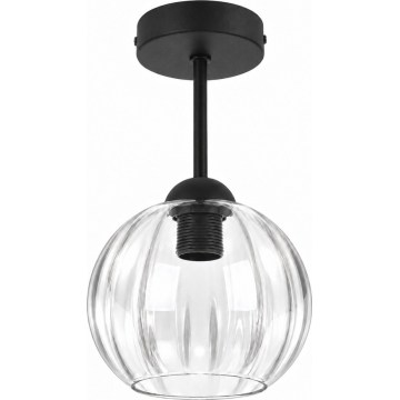 BRILAGI - LED Prisadený luster RETRO GLASS 1xE27/60W/230V pr. 18 cm čierna/číra