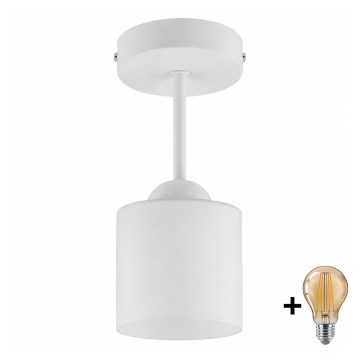 BRILAGI - LED Prisadený luster RETRO GLASS 1xE27/60W/230V priemer 10 cm biela