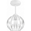 BRILAGI - LED Prisadený luster RETRO GLASS 1xE27/60W/230V priemer 18 cm biela/číra