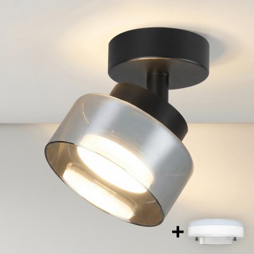 BRILAGI - LED RGB+CCT Stmievateľné bodové svietidlo AURA LUX 1xGX53/14W/230V 2700-6500K Wi-Fi Tuya čierna/dymová
