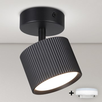BRILAGI - LED RGB+CCT stmievateľné bodové svietidlo STRIPY 1xGX53/14W/230V pr. 82 mm 2700-6500K Wi-Fi Tuya čierne