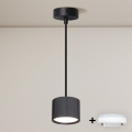 BRILAGI - LED RGB+CCT stmievateľný luster na lanku STRIPY 1xGX53/14W/230V pr. 82 mm 2700-6500K Wi-Fi Tuya čierny