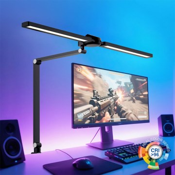 Brilagi - LED RGB stmievateľná dotyková stolná lampa s klipom VARIO LED/18W/230V 3000-6500K CRI 96
