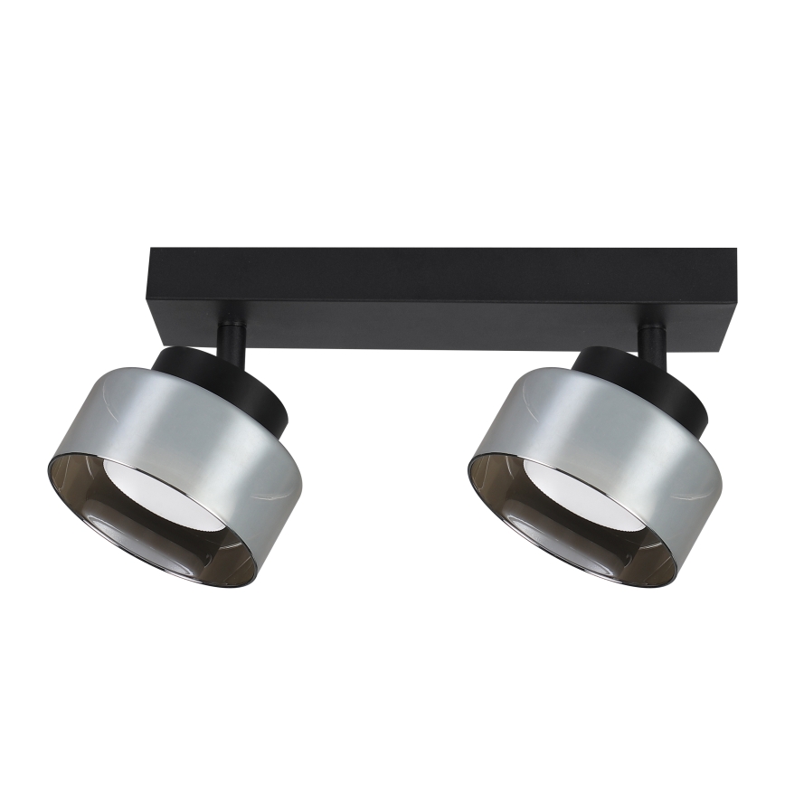 BRILAGI - LED RGB+CCT stmievateľné bodové svietidlo AURA LUX 2xGX53/14W/230V 2700-6500K Wi-Fi Tuya čierna/dymová