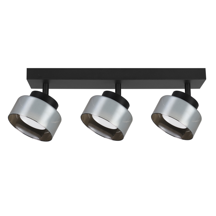 BRILAGI - LED RGB+CCT Stmievateľné bodové svietidlo AURA LUX 3xGX53/14W/230V 2700-6500K Wi-Fi Tuya čierna/dymová