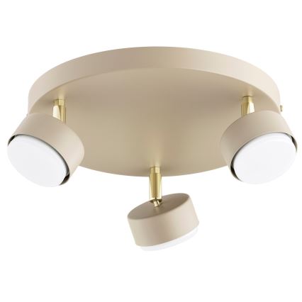 BRILAGI - LED RGB+CCT Stmievateľné bodové svietidlo MONO 3xGX53/14W/230V 2700-6500K Wi-Fi Tuya béžová/zlatá