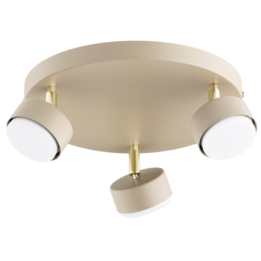 BRILAGI - LED RGB+CCT Stmievateľné bodové svietidlo MONO 3xGX53/14W/230V 2700-6500K Wi-Fi Tuya béžová/zlatá