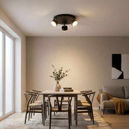 BRILAGI - LED RGB+CCT Stlmiteľné bodové svietidlo MONO 3xGX53/14W/230V 2700-6500K Wi-Fi Tuya čierna