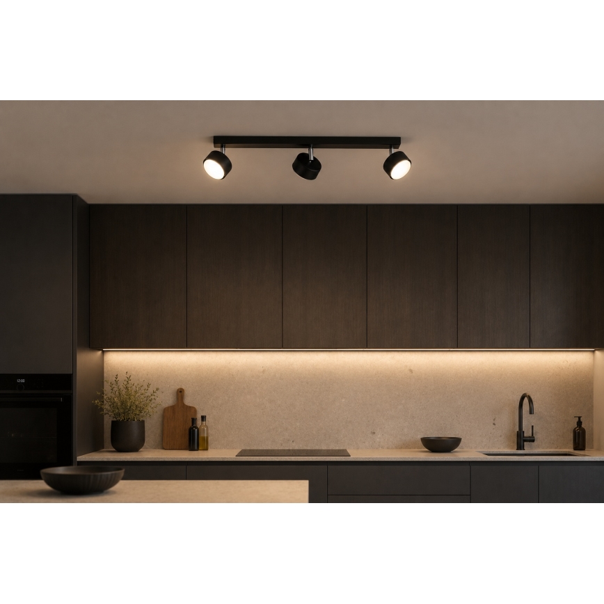 BRILAGI - LED RGB+CCT stmievateľné bodové svietidlo MONO 3xGX53/14W/230V 2700-6500K Wi-Fi Tuya čierne