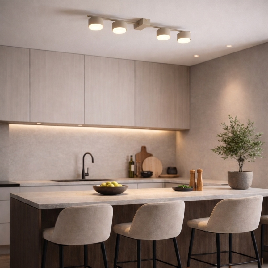 BRILAGI - LED RGB+CCT Stmievateľné bodové svietidlo MONO 4xGX53/14W/230V 2700-6500K Wi-Fi Tuya béžová