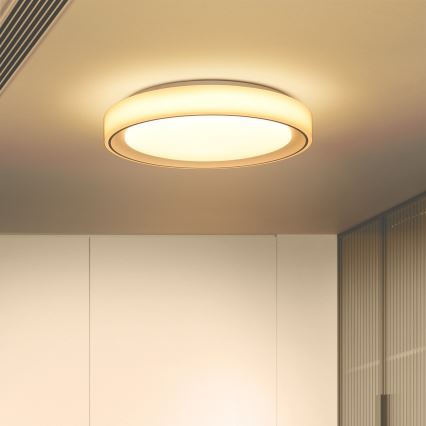 Brilagi - LED RGB Stmievateľné stropné svietidlo FLOCO LED/30W/230V 3000-6500K Wi-Fi Tuya + LED/6W + diaľkové ovládanie