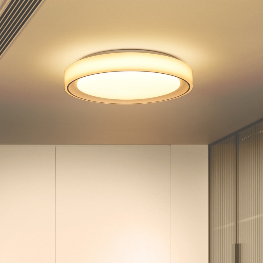 Brilagi - LED RGB Stmievateľné stropné svietidlo FLOCO LED/30W/230V 3000-6500K Wi-Fi Tuya + LED/6W + diaľkové ovládanie