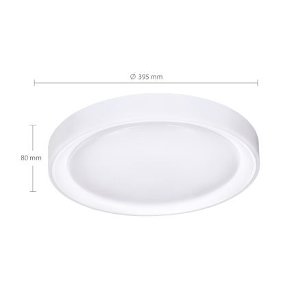Brilagi - LED RGB Stmievateľné stropné svietidlo FLOCO LED/30W/230V 3000-6500K Wi-Fi Tuya + LED/6W + diaľkové ovládanie