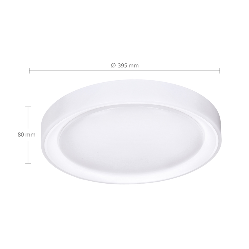 Brilagi - LED RGB Stmievateľné stropné svietidlo FLOCO LED/30W/230V 3000-6500K Wi-Fi Tuya + LED/6W + diaľkové ovládanie
