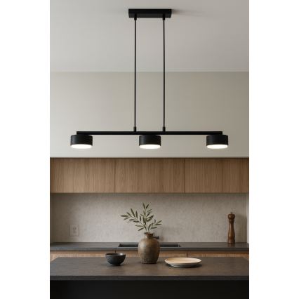 BRILAGI - LED RGB+CCT Stmievateľný luster na lane MONO 3xGX53/14W/230V 2700-6500K Wi-Fi Tuya čierna