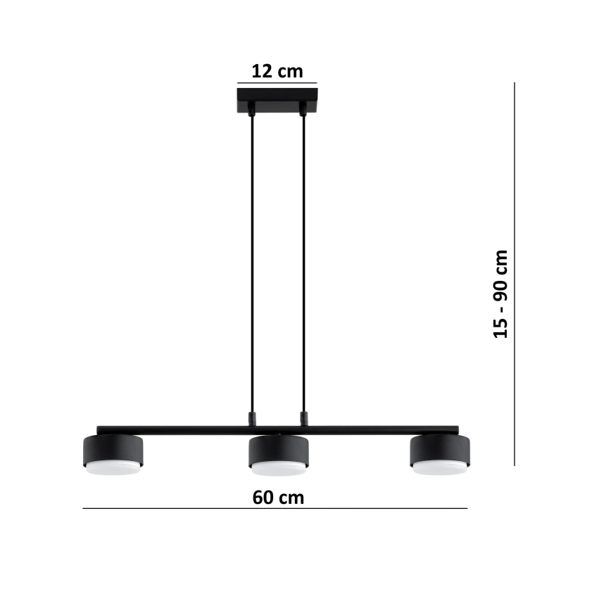 BRILAGI - LED RGB+CCT Stmievateľný luster na lane MONO 3xGX53/14W/230V 2700-6500K Wi-Fi Tuya čierna