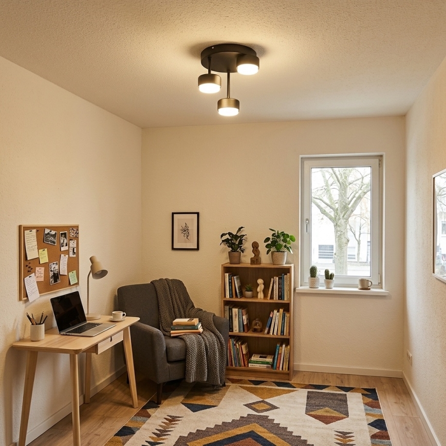 BRILAGI - LED RBG+CCT Stmievateľný prisadený luster MONO 3xGX53/14W/230V 2700-6500K Wi-Fi Tuya čierna