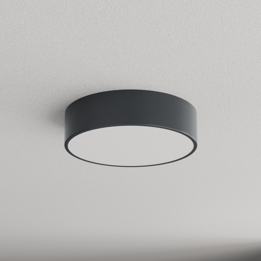BRILAGI - LED RGBW stmievateľné kúpeľňové stropné svietidlo CLARE 2xE27/12W/230V pr. 30 cm antracit IP54