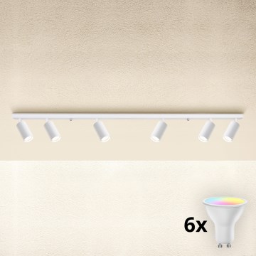 Brilagi - LED RGBW Stmievané bodové svietidlo SELE MODERN 6xGU10/6,5W/230V 2700-6500K Wi-Fi biela