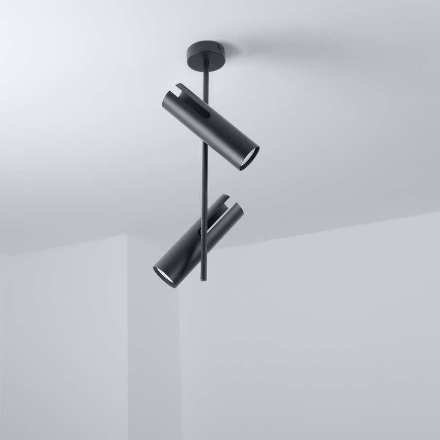 BRILAGI - LED RGBW Stmievateľný luster na tyči BRANCH 2xGU10/6,5W/230V 2700-6500K čierny