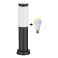 Brilagi - LED RGBW stmievateľná vonkajšia lampa 1xE27/9W/230V 2700-6500K IP44 40 cm čierna