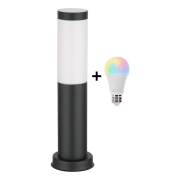Brilagi - LED RGBW stmievateľná vonkajšia lampa 1xE27/9W/230V 2700-6500K IP44 40 cm čierna
