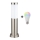 Brilagi - LED RGBW stmievateľná vonkajšia lampa 1xE27/9W/230V 2700-6500K IP44 40 cm matný chróm
