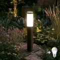 BRILAGI - LED RGBW Stmievateľná vonkajšia lampa ELIA 1xE27/6,5W/230V 2700-6500K IP44 Wi-Fi 50 cm antracit