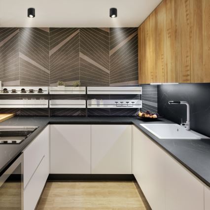 Brilagi - LED RGBW Stmievateľné bodové svietidlo MIA 1xGU10/30W/230V 2700-6500K Wi-Fi 84x80 mm čierna