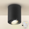 Brilagi - LED RGBW stmievateľné bodové svietidlo MIA 1xGU10/4,8W/230V 3000K 100x80 mm čierne + diaľkové ovládanie