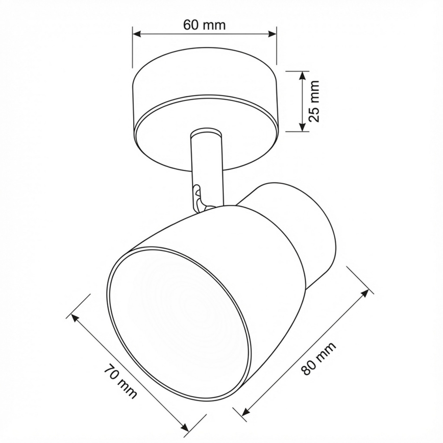 Brilagi - LED RGBW Stmievateľné bodové svietidlo NUGGET 1xGU10/4,8W/230V čierna/zlatá