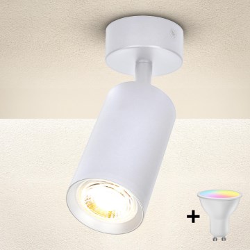Brilagi - LED RGBW stmievateľné bodové svietidlo SELE 1xGU10/6W/230V 3000K biela + diaľkové ovládanie