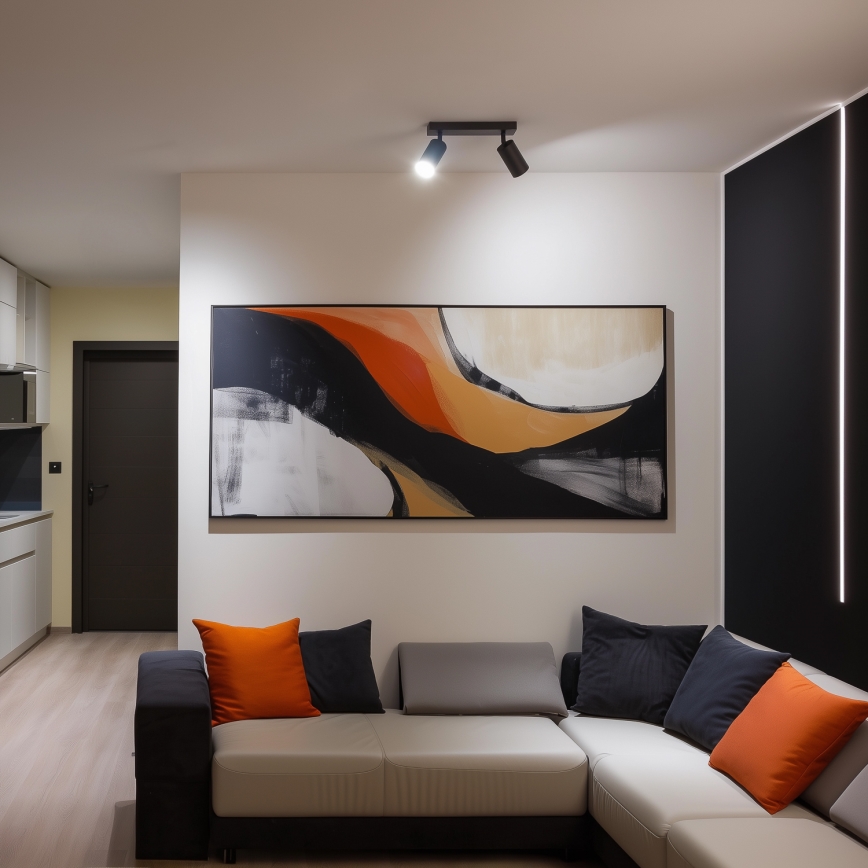 Brilagi - LED RGBW stmievateľné bodové svietidlo SELE 2xGU10/4,8W/230V 3000K antracit + diaľkové ovládanie