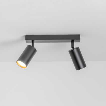 Brilagi - LED RGBW stmievateľné bodové svietidlo SELE 2xGU10/4,8W/230V 3000K čierna/zlatá + diaľkové ovládanie