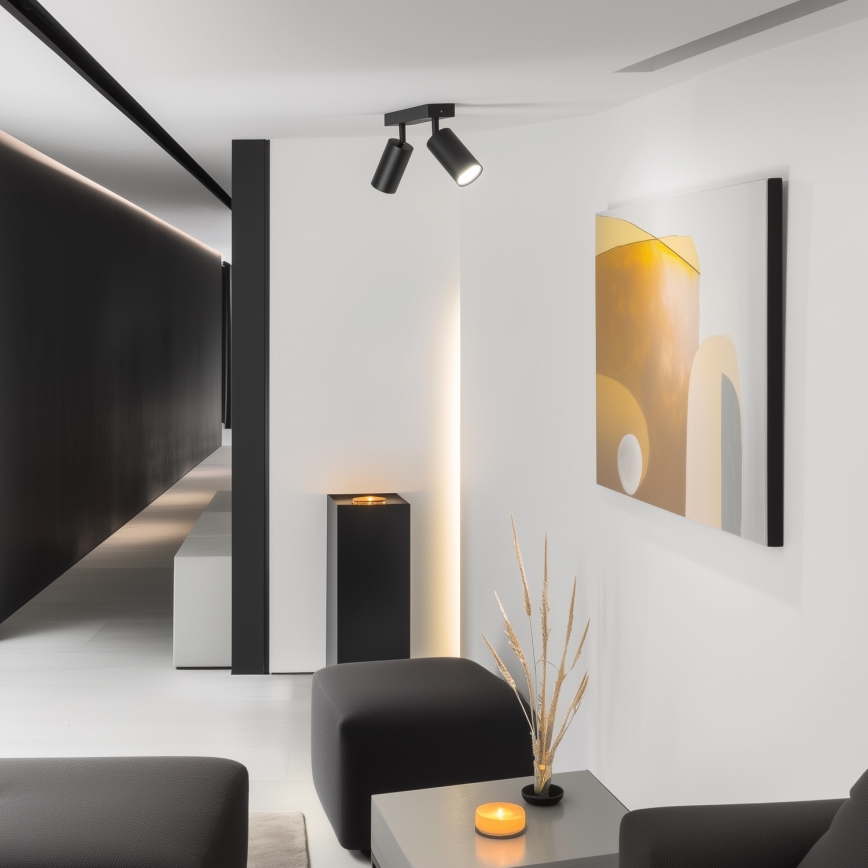 Brilagi - LED RGBW stmievateľné bodové svietidlo SELE 2xGU10/6W/230V 3000K čierna + diaľkové ovládanie