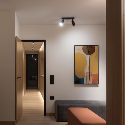 Brilagi - LED RGBW stmievateľné bodové svietidlo SELE 2xGU10/6W/230V 3000K čierna/zlatá + diaľkové ovládanie