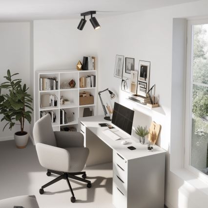 Brilagi - LED RGBW stmievateľné bodové svietidlo SELE 2xGU10/6W/230V 3000K čierna/zlatá + diaľkové ovládanie